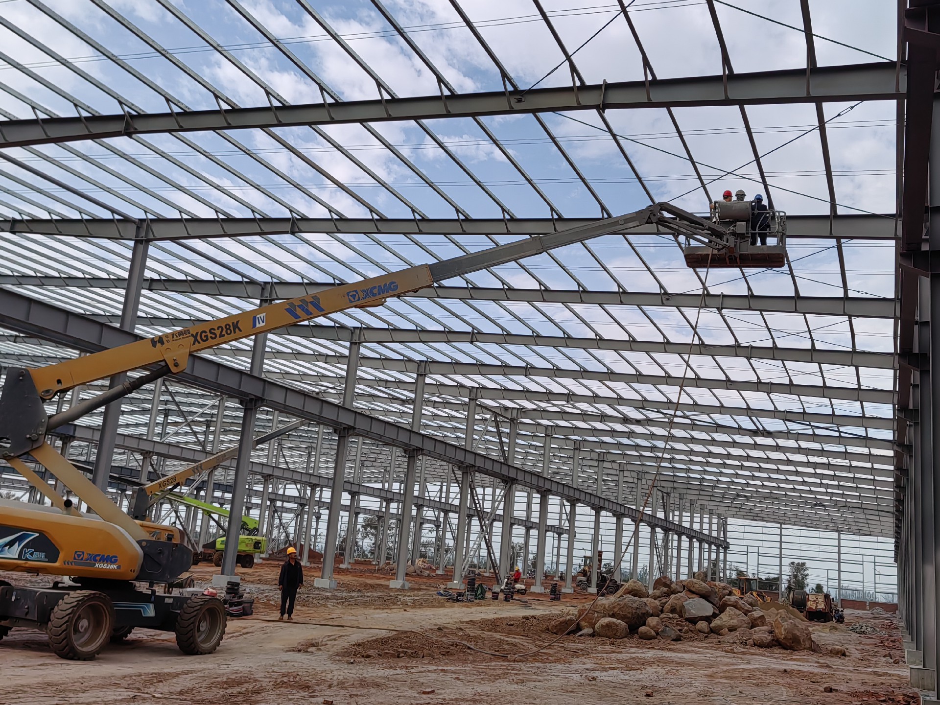 鋼結構廠房防火涂料噴涂  防火涂料檢測  金鼎鋼構